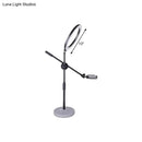 GobekUsa Contemporary Adjustable LED Vanity Light - Round Shaped Metal Design in Black, 8" or 10" Width
