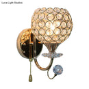 GobekUsa Contemporary Beveled Glass Gold Wall Sconce Light with 1 Head - Stylish Wall Mount Fixture for Living Room