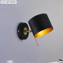GobekUsa Contemporary Metal Drum Wall Sconce Light - Black, 1 Bulb - Bedroom Lighting Fixture