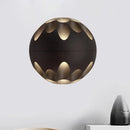 GobekUsa Contemporary LED Wall Sconce: Black/White Metallic Shade for Bedside
