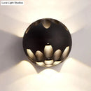 GobekUsa Contemporary LED Wall Sconce: Black/White Metallic Shade for Bedside
