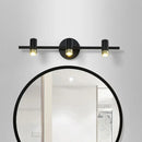 GobekUsa Contemporary Black Adjustable 3-Bulb Wall Sconce Vanity Light