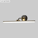 GobekUsa Contemporary Black/Brass Metal Vanity Bar Light with Adjustable Arm - 18"/23" Width