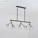 GobekUsa Contemporary Metal Hanging Chandelier with Black Finish - 27 Bubbles Island Lighting