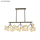 GobekUsa Contemporary Metal Hanging Chandelier with Black Finish - 27 Bubbles Island Lighting