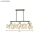 GobekUsa Contemporary Metal Hanging Chandelier with Black Finish - 27 Bubbles Island Lighting