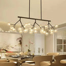 GobekUsa Contemporary Metal Hanging Chandelier with Black Finish - 27 Bubbles Island Lighting