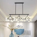 GobekUsa Contemporary Metal Hanging Chandelier with Black Finish - 27 Bubbles Island Lighting