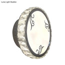 GobekUsa Contemporary LED Circular Wall Light - Clear Crystal Design - Warm or White Light Option - Wall Mounted Lighting