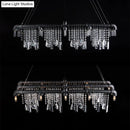 GobekUsa Contemporary Black Crystal Chandelier for Bar and Restaurant - 15-Light Pendant