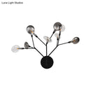 GobekUsa Contemporary 9-Light LED Sconce Lighting - Black Finish Wall Lamp for Living Room