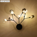 GobekUsa Contemporary 9-Light LED Sconce Lighting - Black Finish Wall Lamp for Living Room
