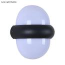 GobekUsa Contemporary Black Flush Wall Sconce with 1/2-Light for Patio - Plastic Ball