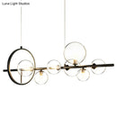 GobekUsa Contemporary Black Glass Pendant Lighting for Dining Table - Island Ceiling Light