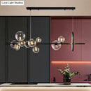 GobekUsa Contemporary Black Glass Pendant Lighting for Dining Table - Island Ceiling Light
