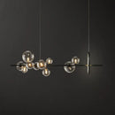 GobekUsa Contemporary Black Glass Pendant Lighting for Dining Table - Island Ceiling Light