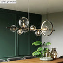 GobekUsa Contemporary Black Glass Pendant Lighting for Dining Table - Island Ceiling Light