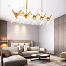 GobekUsa Contemporary Black/Gold Island Pendant Light with Cross Iron Shade - Perfect for Living Room (16/20-Light)