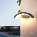 GobekUsa Contemporary Black LED Wall Lamp for Courtyard - Flush Mount Sconce