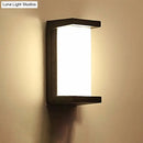 GobekUsa Contemporary Black LED Wall Lamp for Courtyard - Flush Mount Sconce