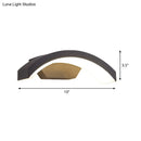 GobekUsa Contemporary Black LED Wall Lamp for Courtyard - Flush Mount Sconce