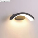 GobekUsa Contemporary Black LED Wall Lamp for Courtyard - Flush Mount Sconce