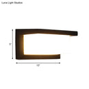 GobekUsa Contemporary Black LED Wall Lamp for Courtyard - Flush Mount Sconce