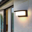 GobekUsa Contemporary Black LED Wall Lamp for Courtyard - Flush Mount Sconce