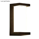 GobekUsa Contemporary Black LED Wall Lamp for Courtyard - Flush Mount Sconce