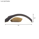GobekUsa Contemporary Black LED Wall Lamp for Courtyard - Flush Mount Sconce