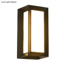 GobekUsa Contemporary Black LED Wall Lamp for Courtyard - Flush Mount Sconce