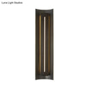 GobekUsa Contemporary Black LED Wall Mounted Bedroom Light with Curve Metal Shade - 1 Bulb