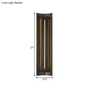 GobekUsa Contemporary Black LED Wall Mounted Bedroom Light with Curve Metal Shade - 1 Bulb