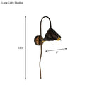 GobekUsa Contemporary Black Lotus Seedpod Wall Light Sconce LED Wall Lamp