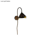 GobekUsa Contemporary Black Lotus Seedpod Wall Light Sconce LED Wall Lamp