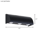 GobekUsa Contemporary LED Wall Sconce – Black Metal Shade, Flush Mount Design