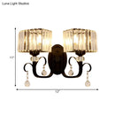 GobekUsa Contemporary Black Metal Wall Sconce Light - Scrolling Arm Corridor Lamp