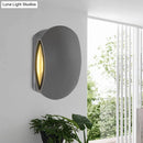 GobekUsa Contemporary Black Outdoor Round Wall Light Sconce - Aluminum Fixture, Warm/White