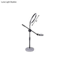 GobekUsa Contemporary Adjustable LED Vanity Light - Round Shaped Metal Design in Black, 8" or 10" Width