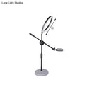 GobekUsa Contemporary Adjustable LED Vanity Light - Round Shaped Metal Design in Black, 8" or 10" Width