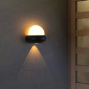 GobekUsa Contemporary Black Flush Wall Sconce with 1/2-Light for Patio - Plastic Ball