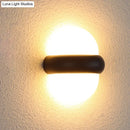 GobekUsa Contemporary Black Flush Wall Sconce with 1/2-Light for Patio - Plastic Ball