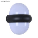 GobekUsa Contemporary Black Flush Wall Sconce with 1/2-Light for Patio - Plastic Ball