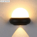GobekUsa Contemporary Black Flush Wall Sconce with 1/2-Light for Patio - Plastic Ball