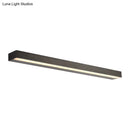 GobekUsa Contemporary Black/Silver LED Vanity Light in White/Warm for Linear Vanity Sconce - 16"/19.5"/23.5" Wide