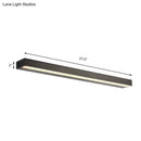 GobekUsa Contemporary Black/Silver LED Vanity Light in White/Warm for Linear Vanity Sconce - 16"/19.5"/23.5" Wide