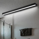 GobekUsa Contemporary Black/Silver LED Vanity Light in White/Warm for Linear Vanity Sconce - 16"/19.5"/23.5" Wide
