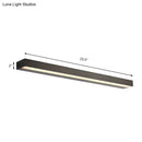 GobekUsa Contemporary Black/Silver LED Vanity Light in White/Warm for Linear Vanity Sconce - 16"/19.5"/23.5" Wide