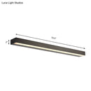 GobekUsa Contemporary Black/Silver LED Vanity Light in White/Warm for Linear Vanity Sconce - 16"/19.5"/23.5" Wide