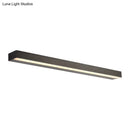 GobekUsa Contemporary Black/Silver LED Vanity Light in White/Warm for Linear Vanity Sconce - 16"/19.5"/23.5" Wide